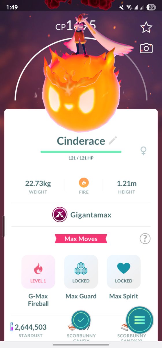 Got The New Gigantamax Cinderace!
#PokemonGo