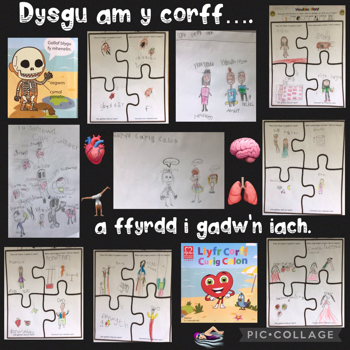Dosbarth Mrs Walters (@mrswalters_ycs) on Twitter photo Joion ni ddysgu mwy am ein cyrff a sut mae’r corff yn gweithio yn ogystal â dysgu bod meddwl iach yr un mor bwysig â chorff iach ❤️🏃🏻♂️
We enjoyed learning more about healthy bodies and minds this week 🌟🏊🏻♀️🧠
<a href="/ysgolcynwydsant/">Ysgol Cynwyd Sant</a> #IechydaLlesYCS #GwyddaThechYCS Joion ni ddysgu mwy am ein cyrff a sut mae’r corff yn gweithio yn ogystal â dysgu bod meddwl iach yr un mor bwysig â chorff iach ❤️🏃🏻♂️
We enjoyed learning more about healthy bodies and minds this week 🌟🏊🏻♀️🧠
<a href="/ysgolcynwydsant/">Ysgol Cynwyd Sant</a> #IechydaLlesYCS #GwyddaThechYCS