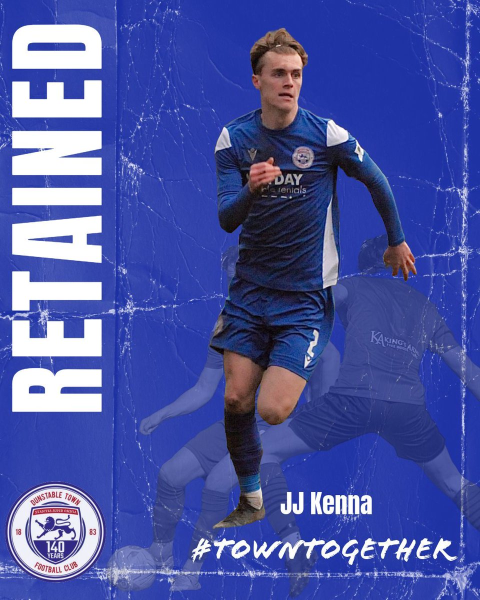 🤝 PLAYER NEWS | JJ Kenna is the latest player to commit to next season.

JJ has grown into a confident and important part of the squad.

He was also part of Hertford Town’s FA Youth Cup team who pushed Arsenal all the way last season.

#towntogether #youareenough