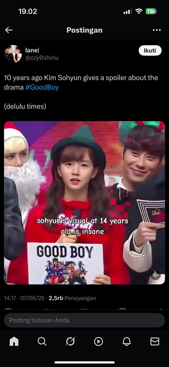 1. 12 tahun lalu waktu sohyun jadi mc music core dia pegang judul lagi “good boy”
2. 10 tahun lalu dia mc bareng bogum
3.  6 tahun lalu nama karakter dia di TToN adalah dongju sama dengan nama karakter bogum di good boy

Ini kan yang namanya red string theory?! #kimsohyun