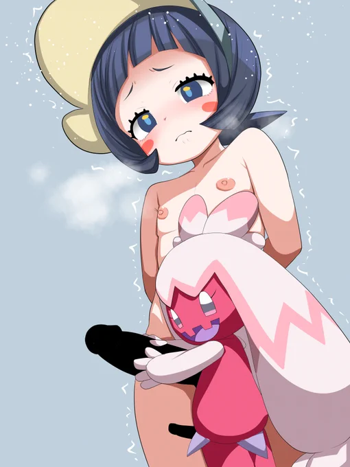 pixivリクエストをファンティアに公開しました!! ポケモンSVに登場するポピーの男の娘化 相棒のデカヌチャンも男の娘化!! 可愛い顔に大きいちんちんは良い!!