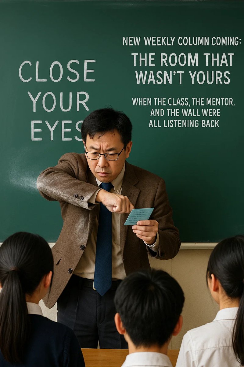 Michael30303521's tweet image. 📘 New Weekly Column
The Room That Wasn’t Yours
When the class, the mentor, and the wall were all listening back.
Before the sabotage came the chaos.
Not a class. A battleground in khakis and neckties.
🔗 Read it now:
facebook.com/mike.liu.940/p…

#WeeklyColumn #CramSchoolCulture