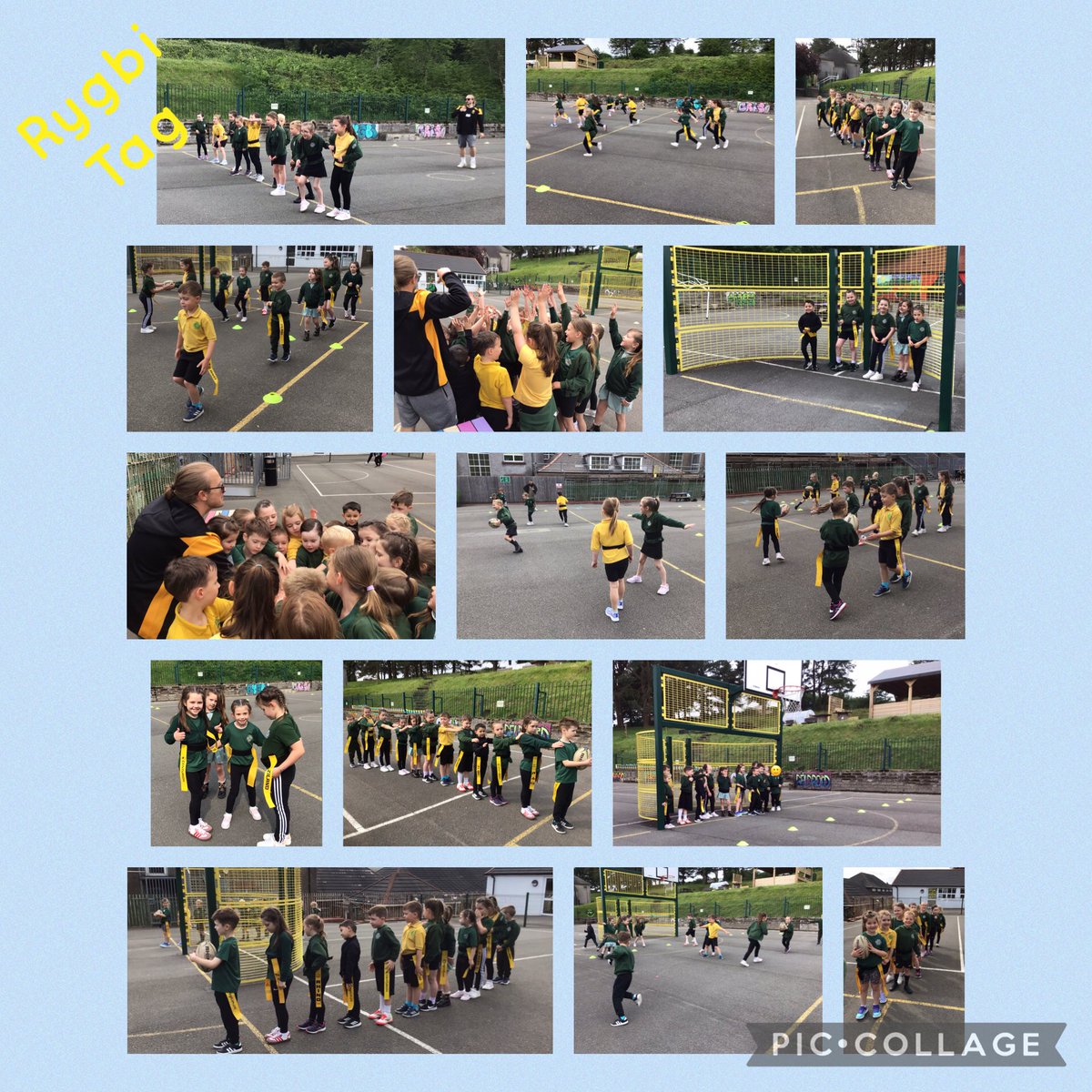 Dosbarth Mrs Walters (@mrswalters_ycs) on Twitter photo Diolch yn fawr i Dan Jones am sesiwn egnïol rygbi tag! Joion ni gadw’n iach mewn ffordd hwyliog 😁🏃🏻♂️🏈
Many thanks to Dan Jones for an energetic rugby tag session - what a fun way to keep fit! 🏃♀️🌟🏈
<a href="/ysgolcynwydsant/">Ysgol Cynwyd Sant</a> #IechydaLlesYCS Diolch yn fawr i Dan Jones am sesiwn egnïol rygbi tag! Joion ni gadw’n iach mewn ffordd hwyliog 😁🏃🏻♂️🏈
Many thanks to Dan Jones for an energetic rugby tag session - what a fun way to keep fit! 🏃♀️🌟🏈
<a href="/ysgolcynwydsant/">Ysgol Cynwyd Sant</a> #IechydaLlesYCS