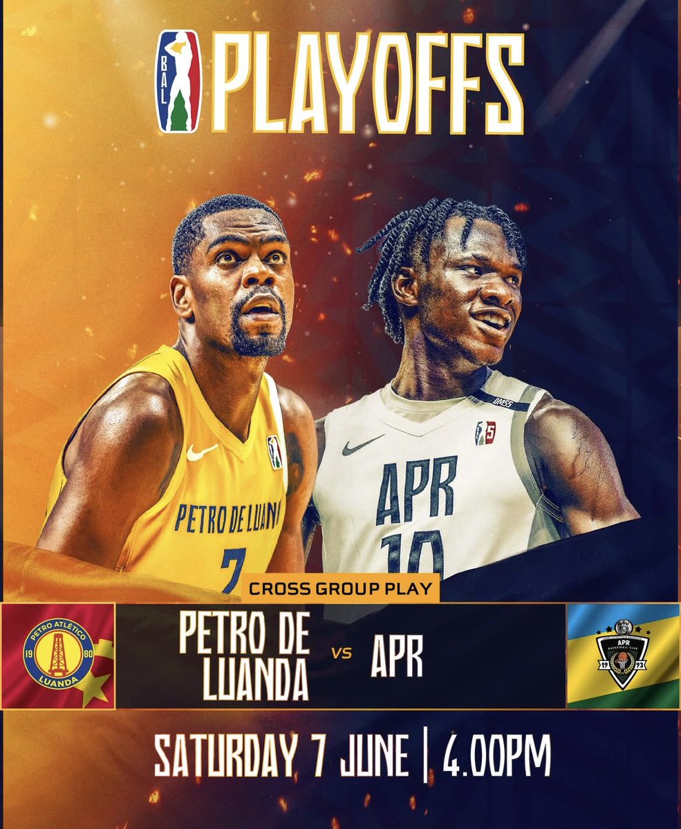 Ministry of Sports|Rwanda (@rwanda_sports) on Twitter photo ๐ Itโs game day! <a href="/APRBBC_Official/">APR Basketball Club๐๐ฆ๐ท๐ผ</a> takes on Petro de Luanda today. Letโs rally behind our Lions as they represent Rwanda ๐ท๐ผ!
๐บ Watch it LIVE at 4 PM on RTV, KC2, or the BAL YouTube channel. ๐ Itโs game day! <a href="/APRBBC_Official/">APR Basketball Club๐๐ฆ๐ท๐ผ</a> takes on Petro de Luanda today. Letโs rally behind our Lions as they represent Rwanda ๐ท๐ผ!
๐บ Watch it LIVE at 4 PM on RTV, KC2, or the BAL YouTube channel.