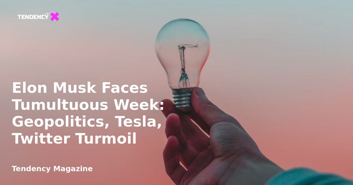 TendencyUK's tweet image. Elon Musk&apos;s week has been a whirlwind: geopolitical tensions with Taiwan, Tesla&apos;s stock slide, SpaceX controversies, and Twitter&apos;s uncertain future. How will these challenges shape Musk&apos;s empire? Let&apos;s discuss. #ElonMusk #TechTurmoil

Read More 👉🏻 tendency.digital/elon-musk-face…