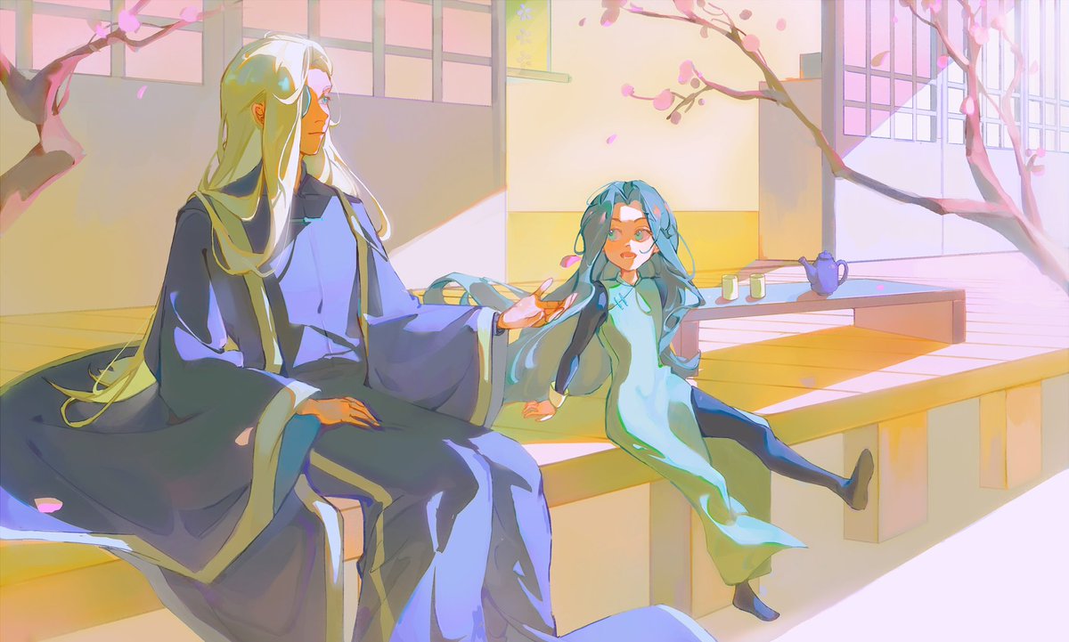 师徒赏梅

#ScissorSeven #刺客伍六七 #梅花师徒