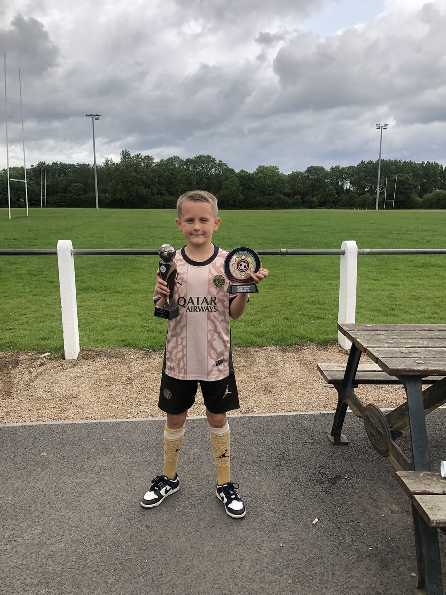 Player of the season for my big man again!! Love ye kid!! ⚽️🔥💙