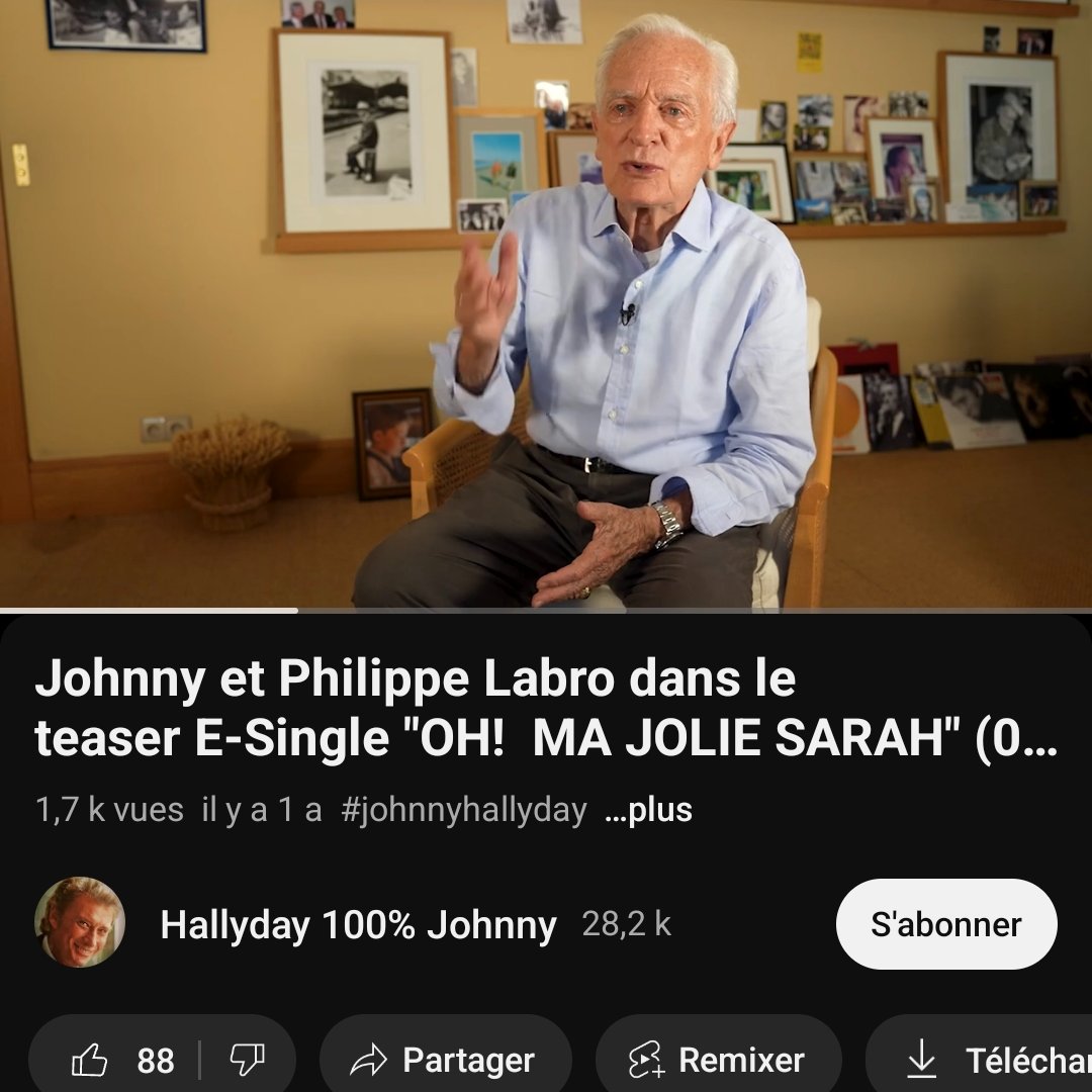 laurence1119436's tweet image. youtu.be/7_PlmnK-1_w?si…
#Labro à écrit Oh ma jolie Sarah 
Pour #Johnny 
Petit coucou à #David