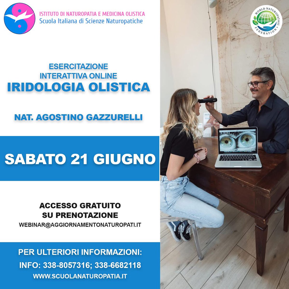 gazzurelli's tweet photo. L’incontro, sincrono e interattivo, è gratuito ed è riservato ai naturopati   e agli studenti della Scuola Italiana di Scienze Naturopatiche che hanno già frequentato in presenza in aula le lezioni di base teorico-pratiche della disciplina.
@gazzurelli https://t.co/fCsDRzuUtK