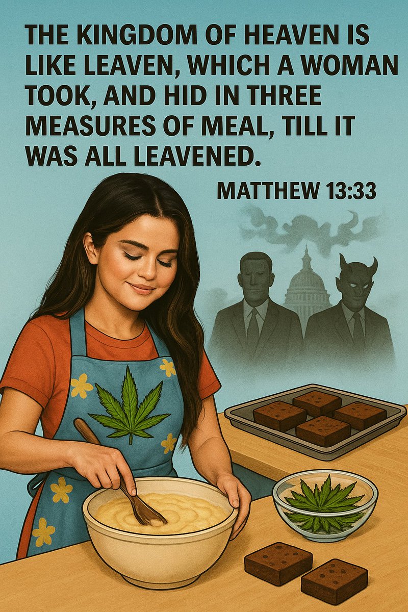 JasonTarango's tweet image. Hey Selena, when Christ when He said eat the food and drink the drink in remembrance of Him.

His food was Cannabis leaven infused