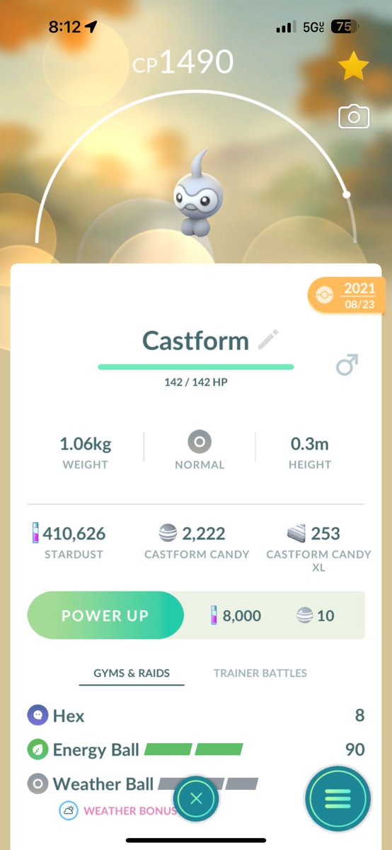 josephcup18's tweet image. #PokémonGO. #SunshineCup.  #CastForm.