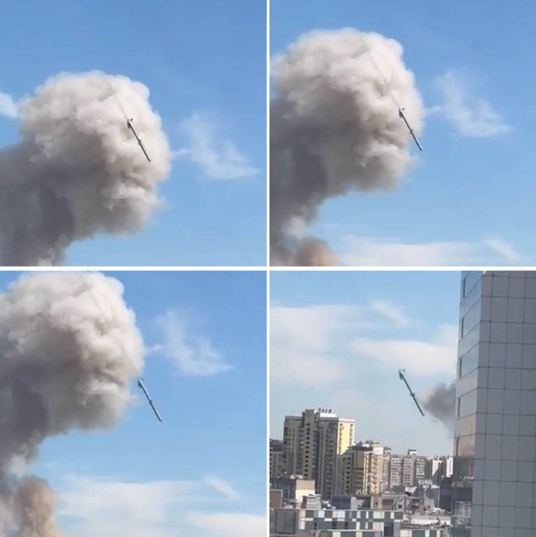 This is a KH101 Cruise Missile, it flies at 900 km/h.

It’s accurate to 5-10 metres.

On July 8, 2024 Russia intentionally sent this missile into a Children’s Cancer Hospital. 

On June 1, 2025 Ukraine undertook an operation to destroy the very bombers that launched that attack.