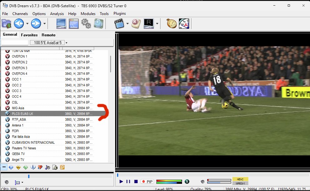 Football FTA Asiasat 5
#asiasat5