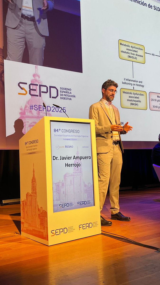 Sociedad Española de Patología Digestiva (SEPD) (@sepdigestiva) on Twitter photo 🔬 En la #SEPD2025 se destaca la elevada prevalencia de la enfermedad hepática esteatósica, relacionada tanto con factores metabólicos como con consumo de alcohol. ¿Comparten mecanismos? Algunos sí, pero no todos: hay diferencias fisiopatológicas que podrían cambiar el 🔬 En la #SEPD2025 se destaca la elevada prevalencia de la enfermedad hepática esteatósica, relacionada tanto con factores metabólicos como con consumo de alcohol. ¿Comparten mecanismos? Algunos sí, pero no todos: hay diferencias fisiopatológicas que podrían cambiar el