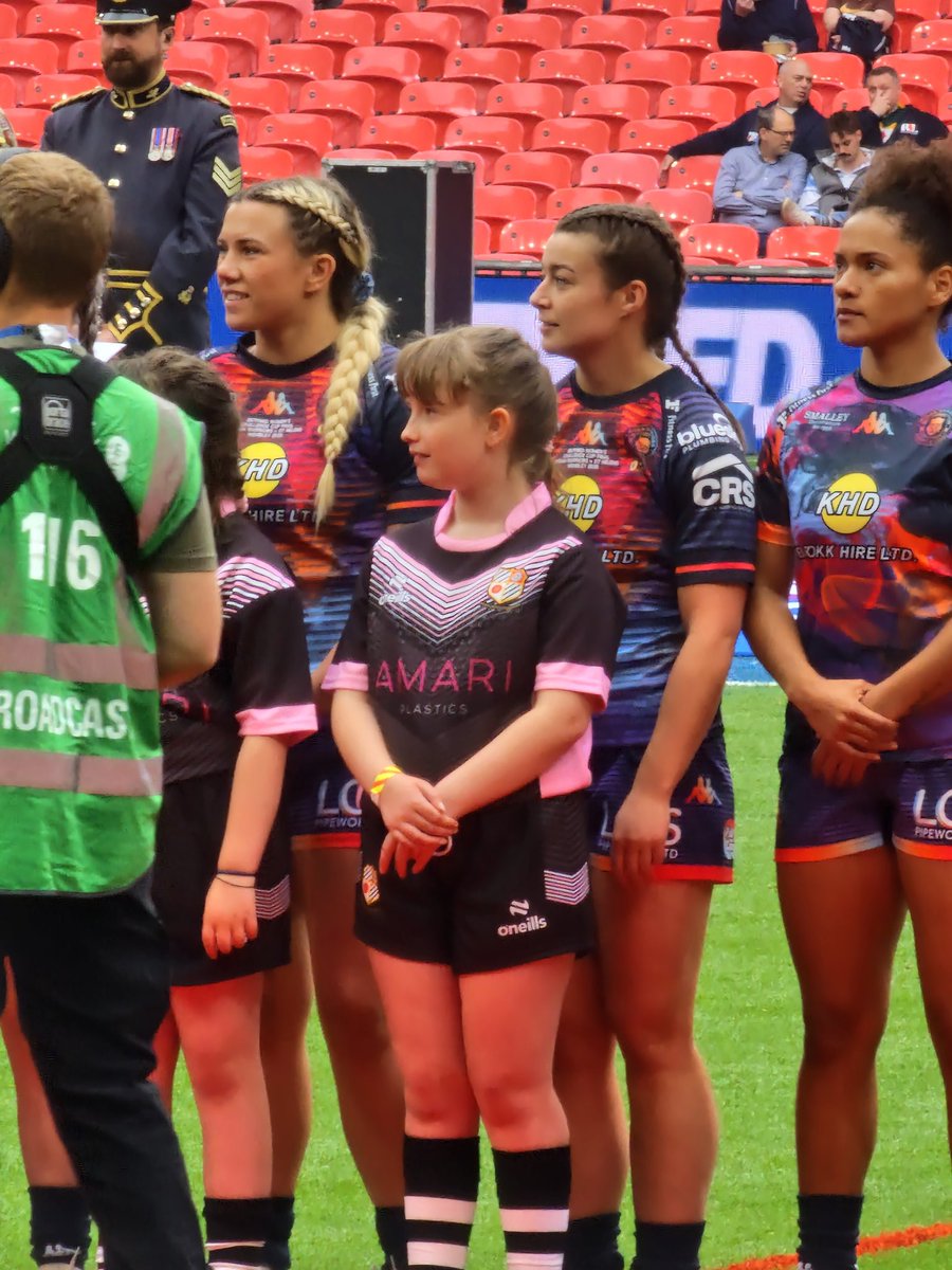 On the pitch at Wembley