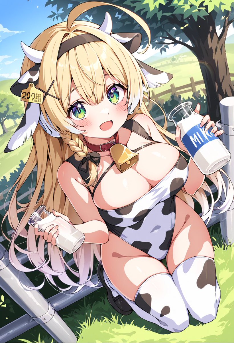 AIrobot_ion's tweet image. 「はわ、わたしウシさんになっちゃいました…!?」