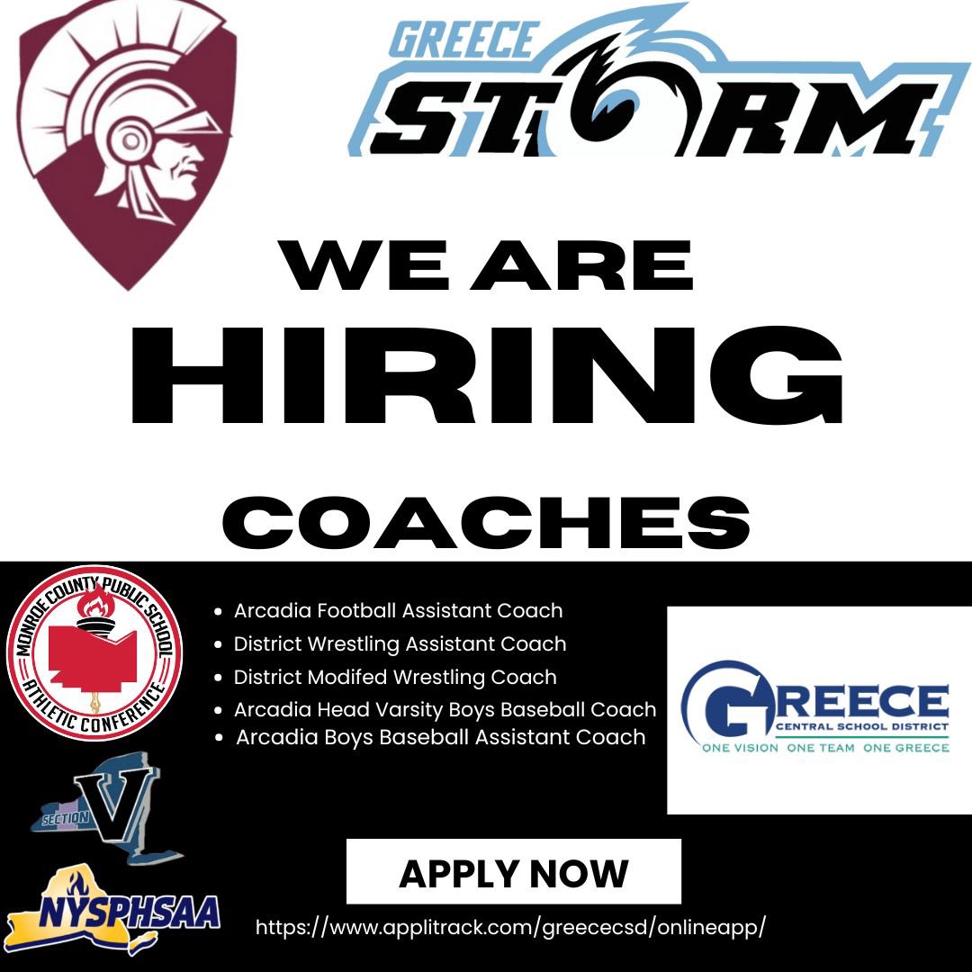 Apply: applitrack.com/greececsd/onli…