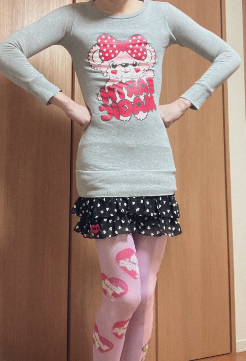 レギンスに毛玉あるの使い込み感があっていい