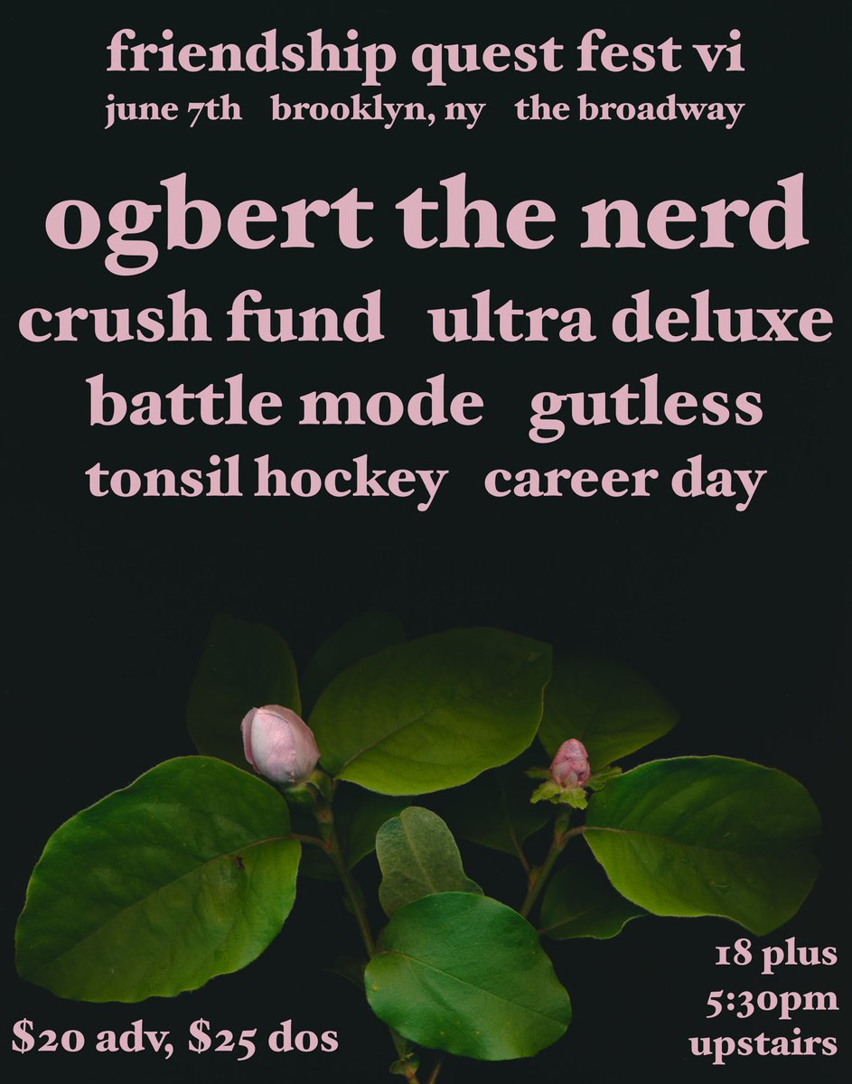 OUR FINAL SHOW IN NYC EVER IS TONIGHT AT THE BROADWAY IN BROOKLYN!! this is your last chance New York, don’t miss it!!