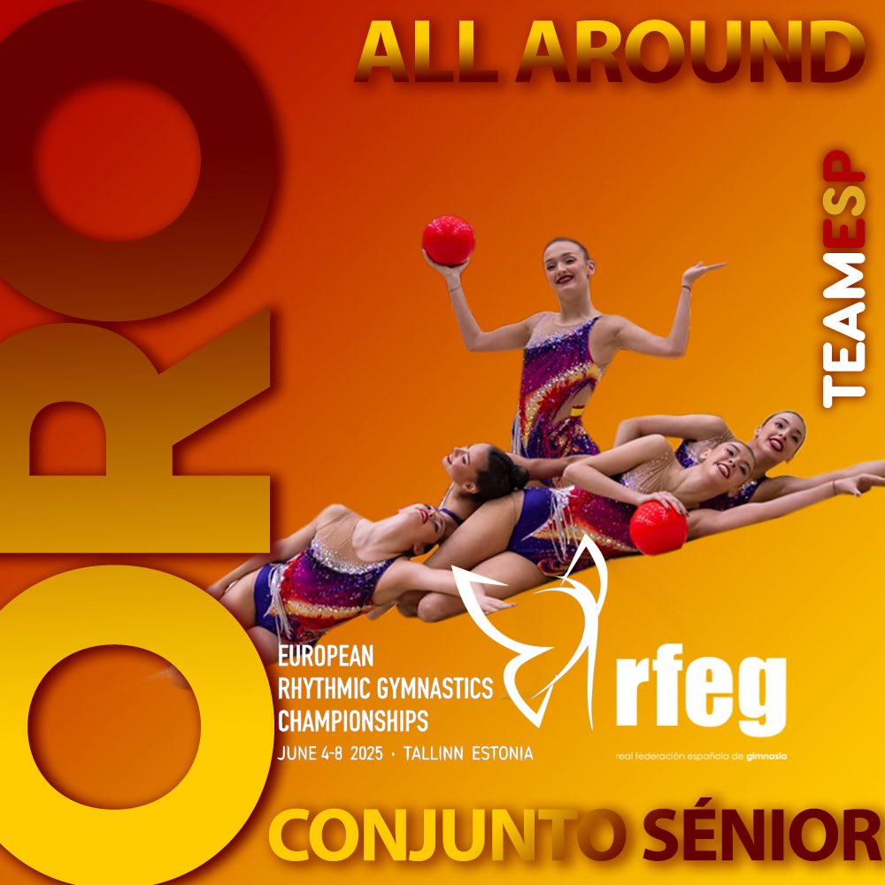 ¡¡CAMPEONAS DE EUROPAAAAAAAAAAAAA!! 🥇🥇🥇🥇🥇

El conjunto senior se alza con la MEDALLA DE ORO en el Campeonato de Europa!!!

¡ENHORABUENA EQUIPAZO! 🇪🇸