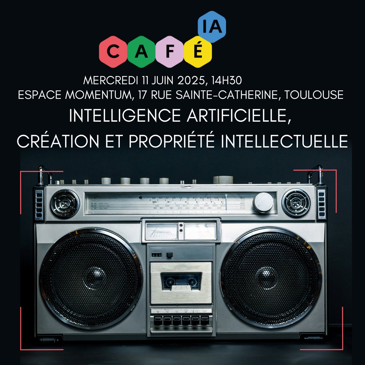 #IA x/vs (?) Création - Rejoignez-nous le 11 juin à #Toulouse pour une rencontre avec des créateurs et des juristes pour échanger sur l'intelligence artificielle - Un événement gratuit dans le cadre des Cafés IA. Infos et inscriptions ici : data-ring.net/detail-actuali…