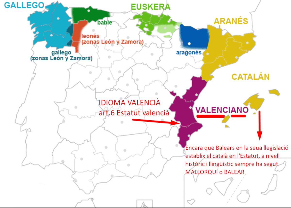 Espill_'s tweet photo. @Javi_Etxebarria Ese mapa es erróneo.
El idioma valenciano es OFICIAL en el Estatut de autonomía. En concreto, en su art.6 dice "llengua propia"
Sería importante que se informara antes de publicar, tanto a nivel legal, como a nivel histórico y lingüístico.
La diversidad también incluye el RESPETO https://t.co/JV9SDiJ6TB