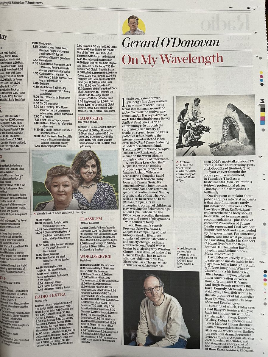 Just when you thought it was safe to switch on your radio, I’ve made an epic homage to Jaws and Sharksploitation for @bbcradio4: Into The Sharkiverse, tonight at 8pm and then on @bbcsounds.