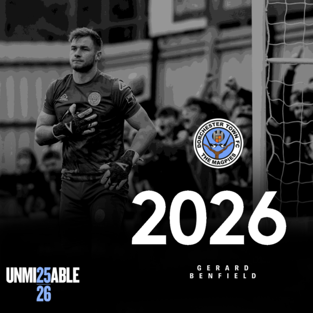 Dorchester Town FC (@dorchtownfc) on Twitter photo 🎵 Super Gez Benfield in goal....🎵
🖋️ <a href="/gerardbenfield1/">Gerard Benfield</a> is Back in Black & White for 25/26
#WeAreDorch 🎵 Super Gez Benfield in goal....🎵
🖋️ <a href="/gerardbenfield1/">Gerard Benfield</a> is Back in Black & White for 25/26
#WeAreDorch