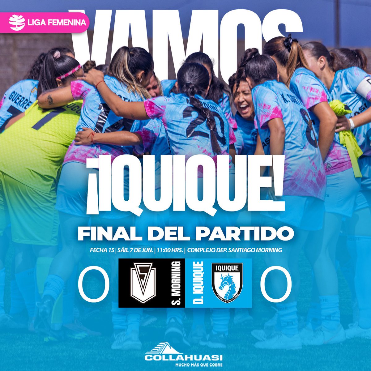 Final. Durísimo partido en Santiago que terminó en igualdad sin goles 🆚 Santiago Morning.

#VamosDragonas🐲