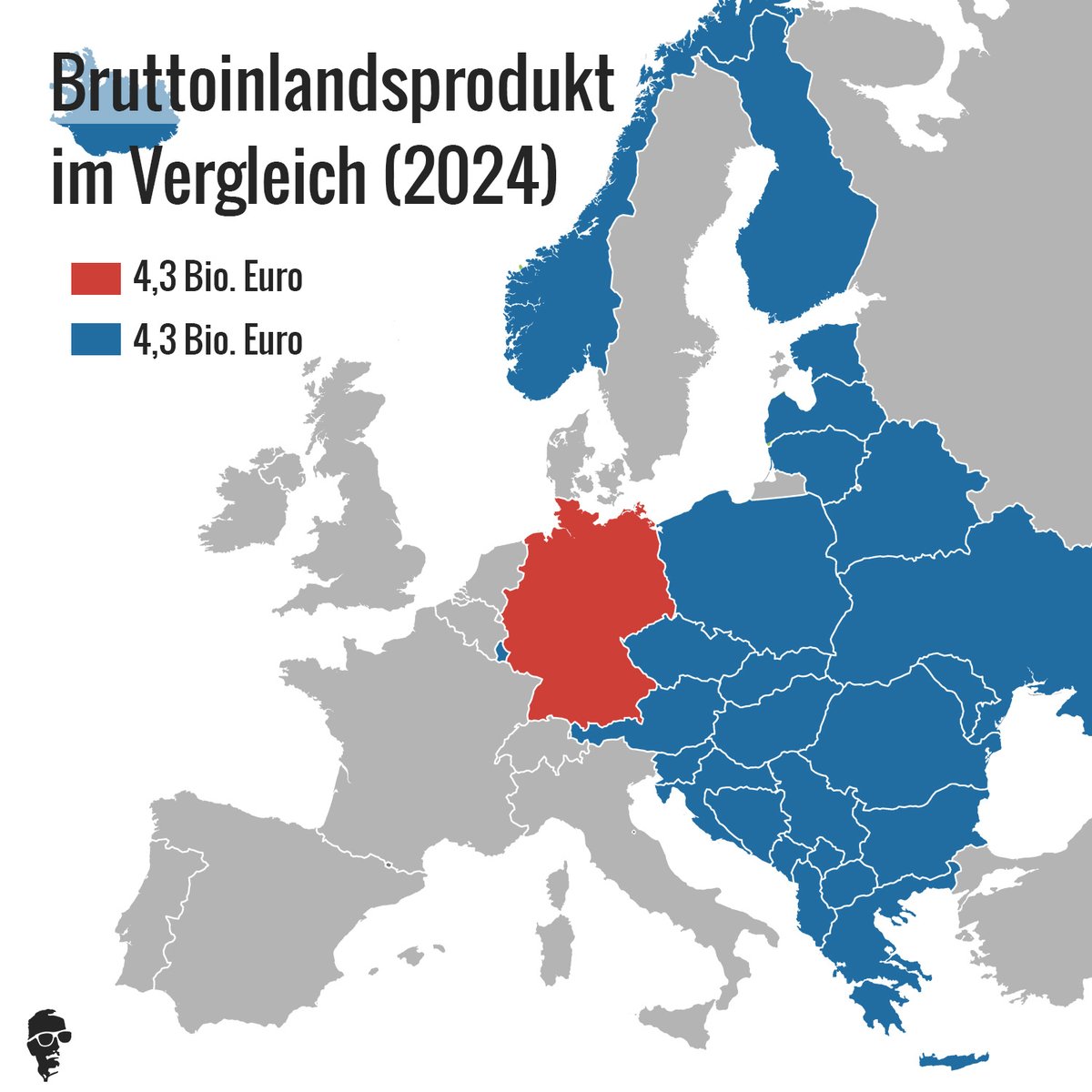 Trotz einer der höchsten Steuern- und Abgabenlasten der Welt, stecken rund 15 Mio. Nettosteuerzahler halb Europa in die Tasche. Wie würde Deutschland eigentlich performen, wenn wir in einem gesunden System lebten?