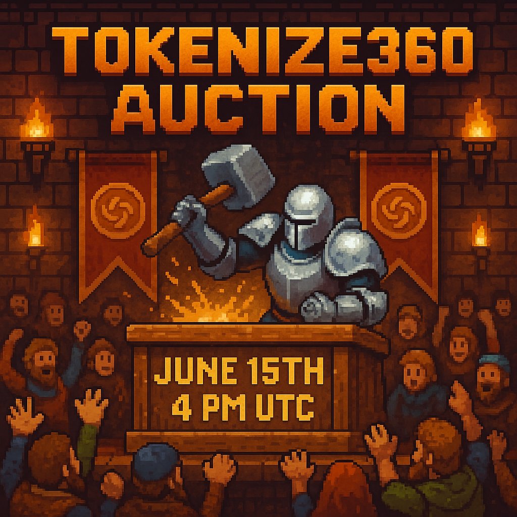 🔥 TOKENIZE360 AUCTION ON 15TH! 🔥
We've been grinding behind the scenes for our BIGGEST event yet:
🤝 10+ partnerships locked
🎁 50+ exclusive items ready
📈 Aiming to DOUBLE before auction day

💰 DOUBLE POINTS EVENT starts tomorrow on our Discord!

Join NOW and spend points