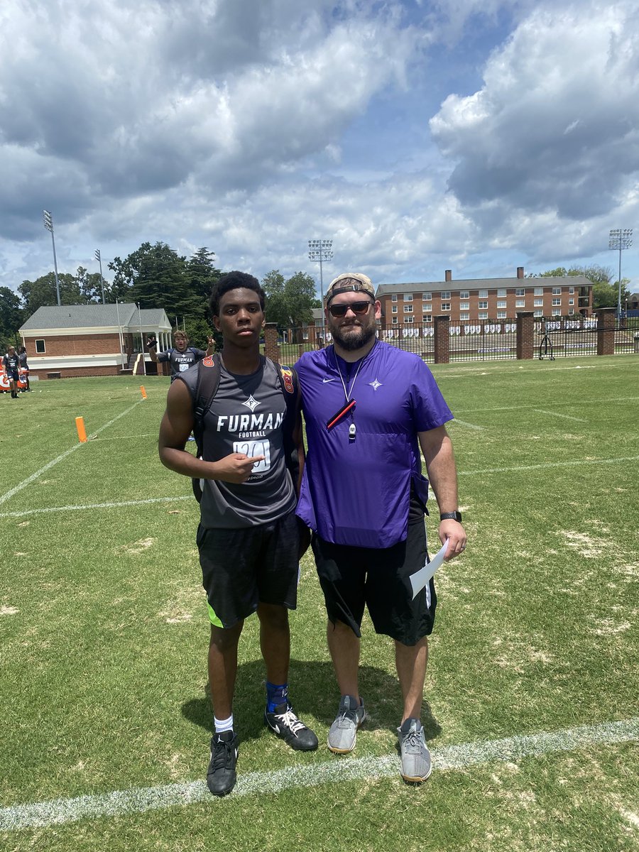 Christopher (CJ) Long jr. (@theofficiallcj) on Twitter photo Had a great time today at the furman mega camp! I learned a lot of useful tips from <a href="/CoachC_Byers/">Chad Byers</a> and the coaching staff and I am grateful to be able to showcase my talent!
<a href="/JMMartin59/">james martin</a> <a href="/BHSBengalFB/">Blythewood Football</a> <a href="/PaladinFootball/">Furman Football</a> <a href="/FUCoachHendrix/">Clay Hendrix</a> Had a great time today at the furman mega camp! I learned a lot of useful tips from <a href="/CoachC_Byers/">Chad Byers</a> and the coaching staff and I am grateful to be able to showcase my talent!
<a href="/JMMartin59/">james martin</a> <a href="/BHSBengalFB/">Blythewood Football</a> <a href="/PaladinFootball/">Furman Football</a> <a href="/FUCoachHendrix/">Clay Hendrix</a>