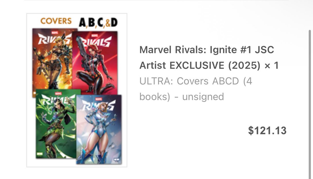 <a href="/JScottCampbell/">J. Scott Campbell♠️🎨</a> always makes these amazing covers of my favorite characters, so I had to grab the Rivals Ignite Set!