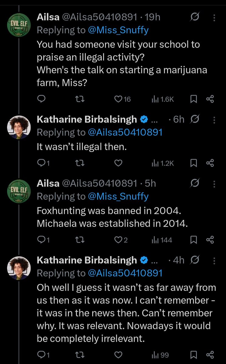 Here's a Birbalsingh rabbit-hole I wasn't expecting... or should I say fox-hole...