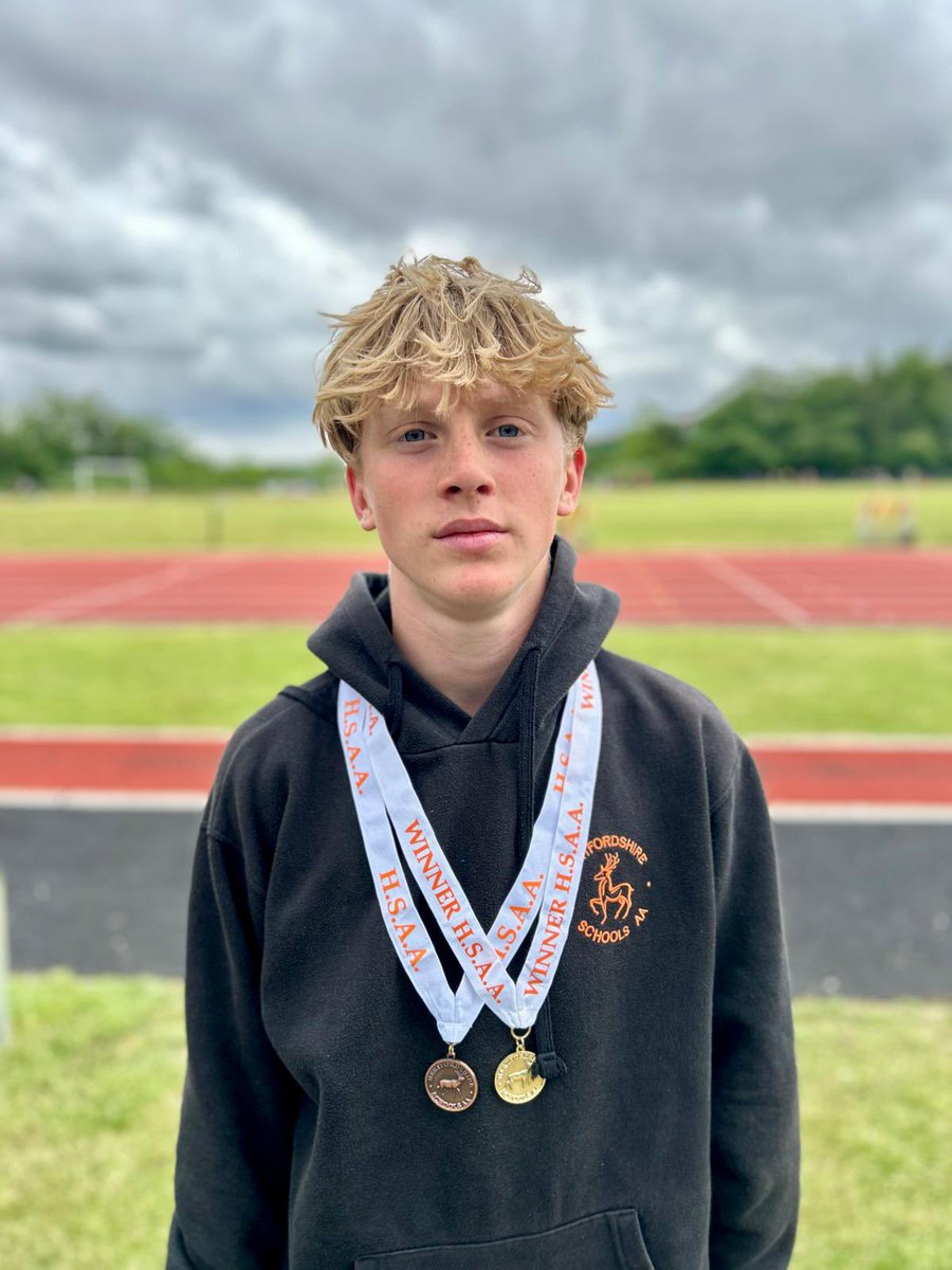 Great day for SCD at the County Championships 
2 more titles for our students 
Noah broke the Regional u15 PV record , jumping 3.85 to win 
Nisha threw 32.13 to win u17 Javelin