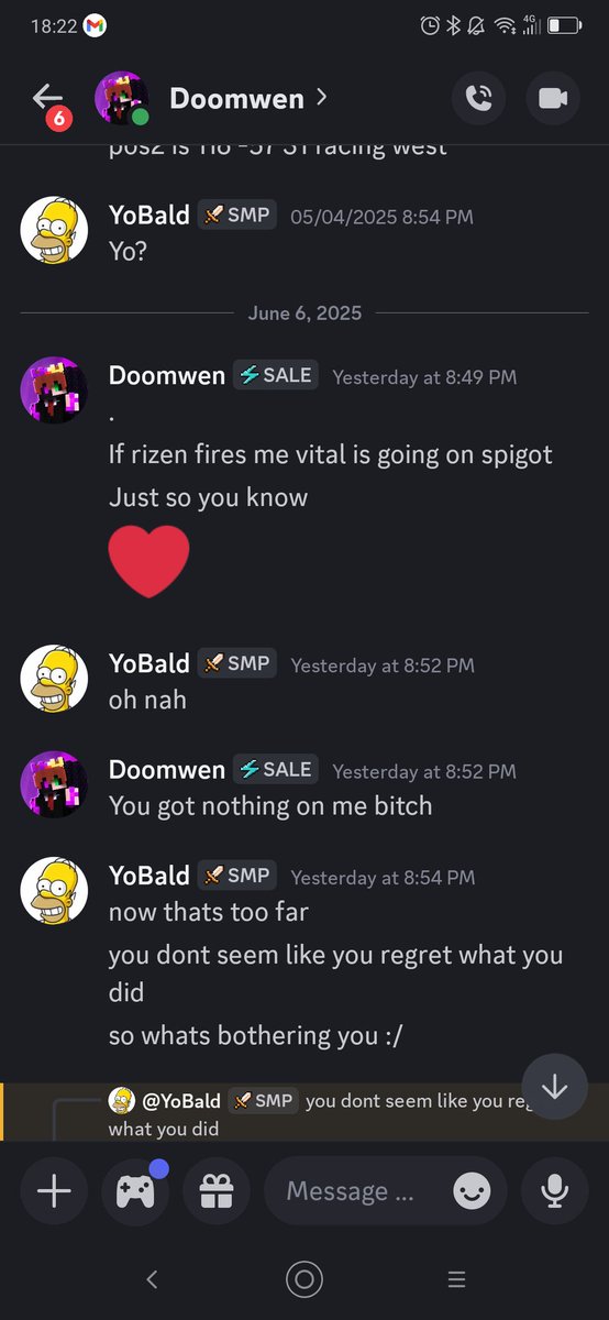 Update to this situation 

He's now leaked my SMP's plugin ( <a href="/VitalSMP_/">Vital SMP</a> ) which he got from owning a server called Nimlot, which is basically a knockoff of smp pvp but with smaller SMPs. Please stay away from him and from Nimlot.