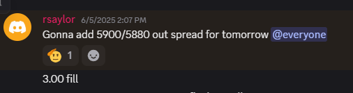 crews343's tweet photo. Thurs/Fri $SPX #OptionsTrading spread plays to include a perfect pin on #SPX close on Friday!  If you've ever wanted to learn on to trade #options spreads, the first month is on us! Link in bio. #trading #TradingSignals #TradingStrategy $SPY $QQQ https://t.co/mZlWKT7qEZ
