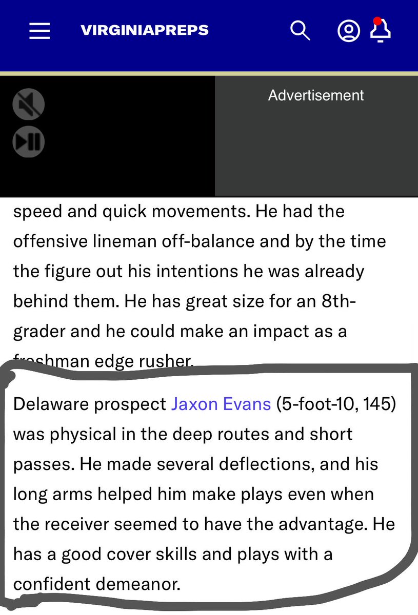 JaxonEvans_5's tweet image. Thank you @WillVapreps for this amazing Write up as I was one of the 12 players he decided to do a report on #AGTG #Class29