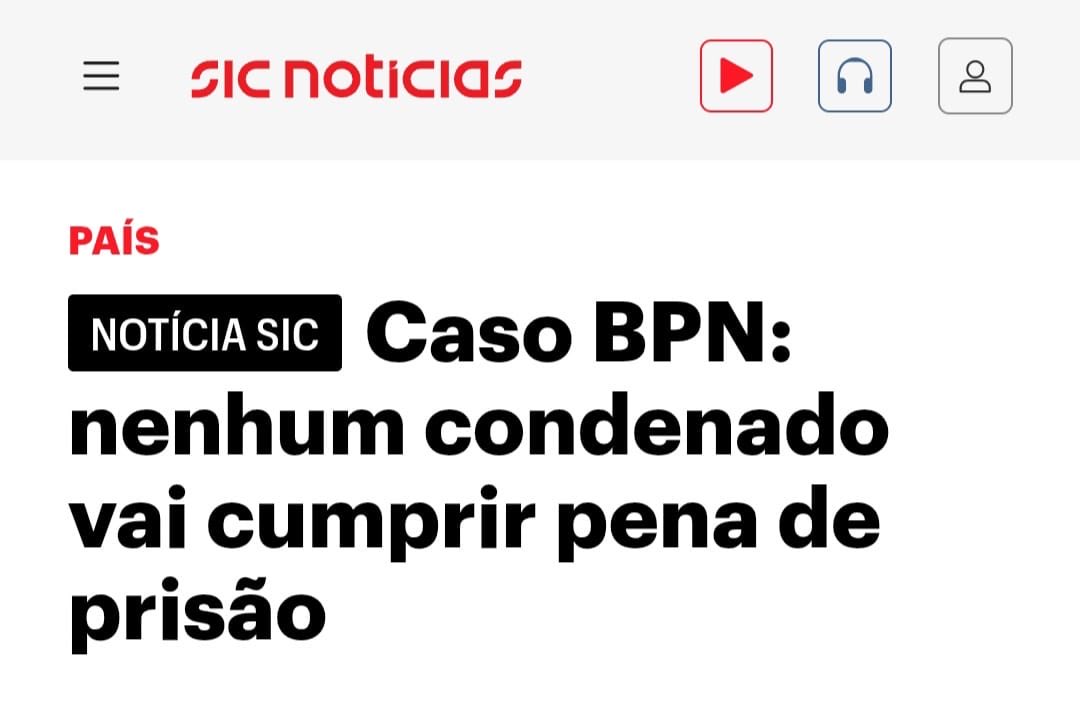 É este o país onde vivemos, onde a impunidade reina, e onde os do costume andam à solta.
Vamos #salvarportugal