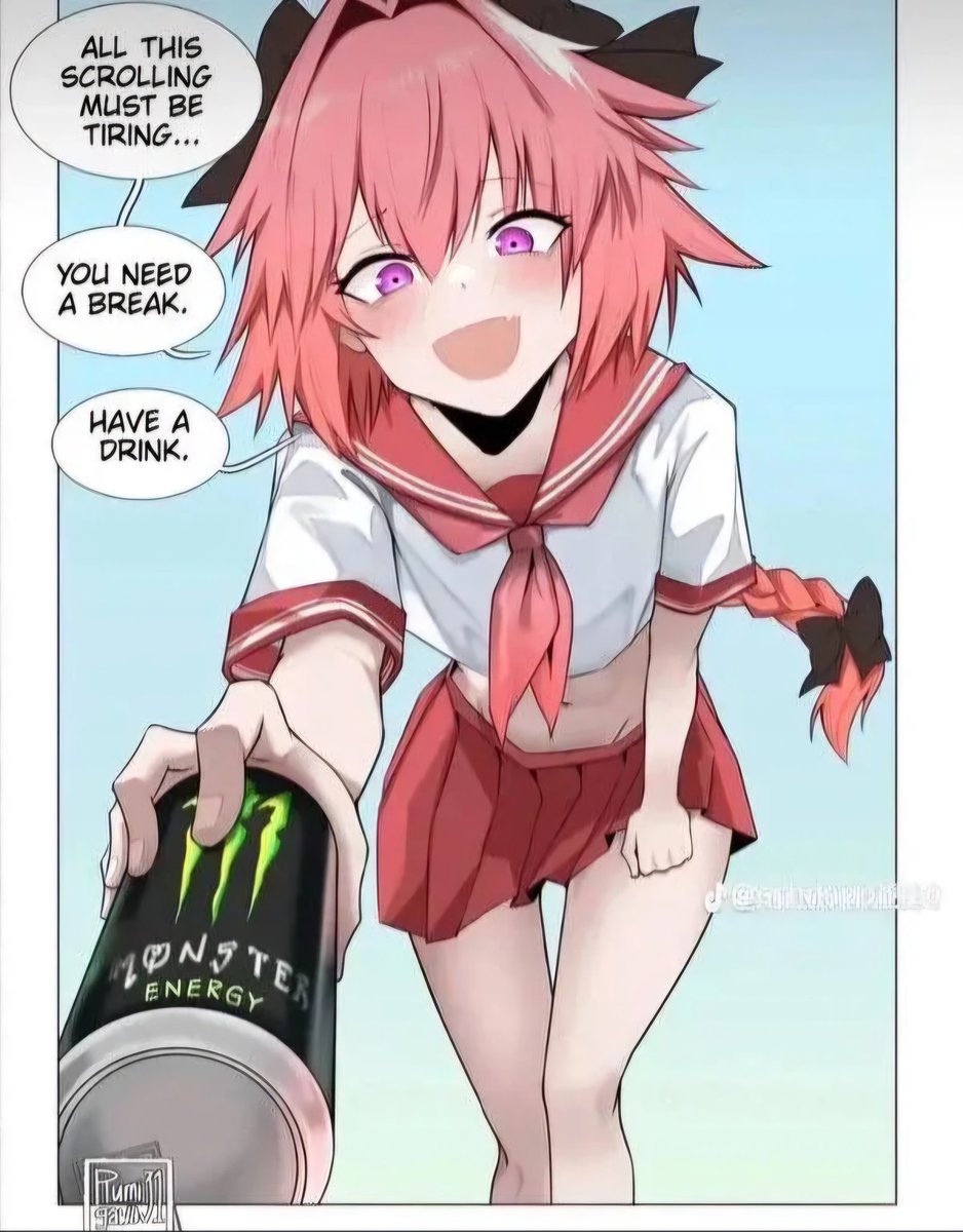 JX3Void's tweet image. Take a sip, Cutie. Dont forget to stay hydrated ^w^