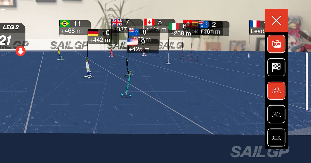 New viewing experience unlocked 🔓

<a href="/sailgp/">SailGP</a> debuted a new immersive feature in its app that allows users to overlay real-time, 3D models of races onto flat surfaces using their mobile phone. 

Take a peek behind the tech with <a href="/rob_schaef/">Rob Schaefer</a> 🔻
ow.ly/Wmfk50W5y8n