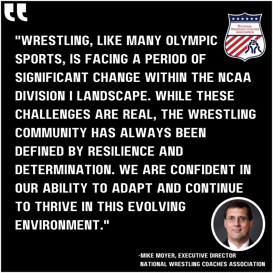 "Wrestling, like many Olympic sports, is facing a period of significant change within the NCAA DI landscape. While these challenges are real, the wrestling community has always been defined by resilience &amp; determination..."