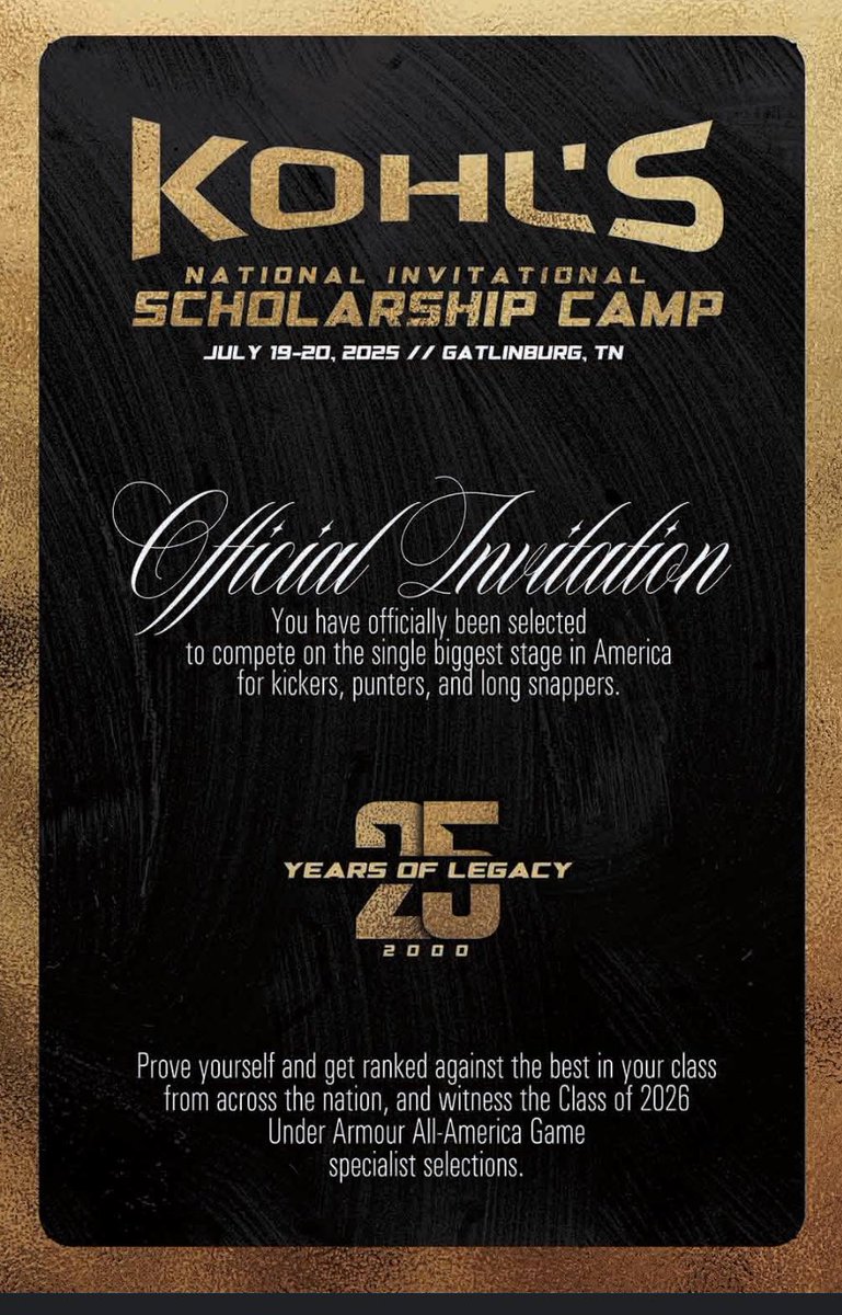 PieterCoetz33's tweet photo. All glory to God!!
Thank you to Kohls kicking for inviting me out to Tennessee to compete against some of the top players in my class 🙌 https://t.co/H0uClaKsKX