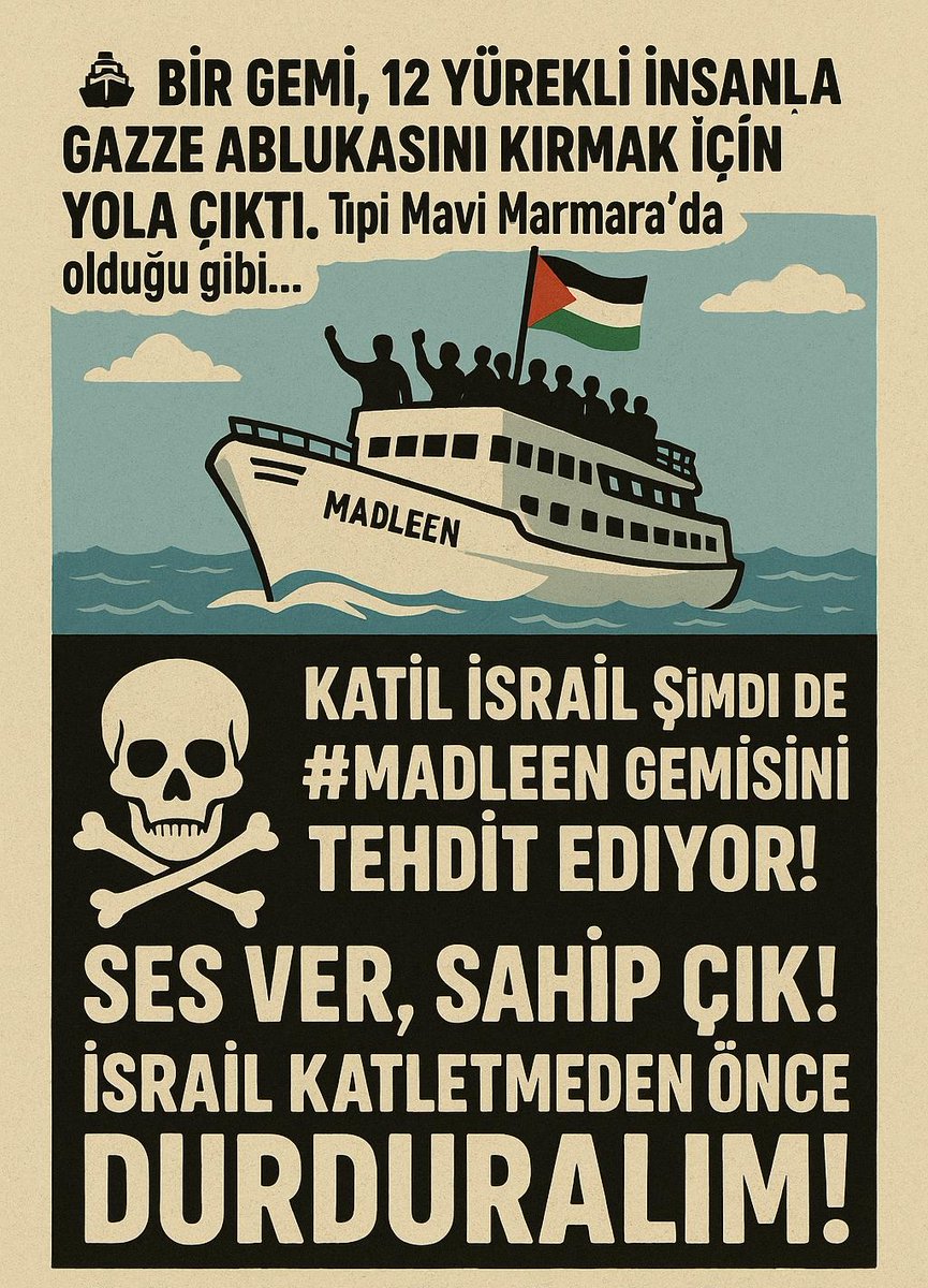 Sakın küçümseme:
Bir etiketin trend olması,
bir saldırının ertelenmesine, bir baskının geri çekilmesine neden olabilir.

#TürkiyeMadleenİçinAyakta
#TürkiyeMadleenİçinAyakta
#TürkiyeMadleenİçinAyakta