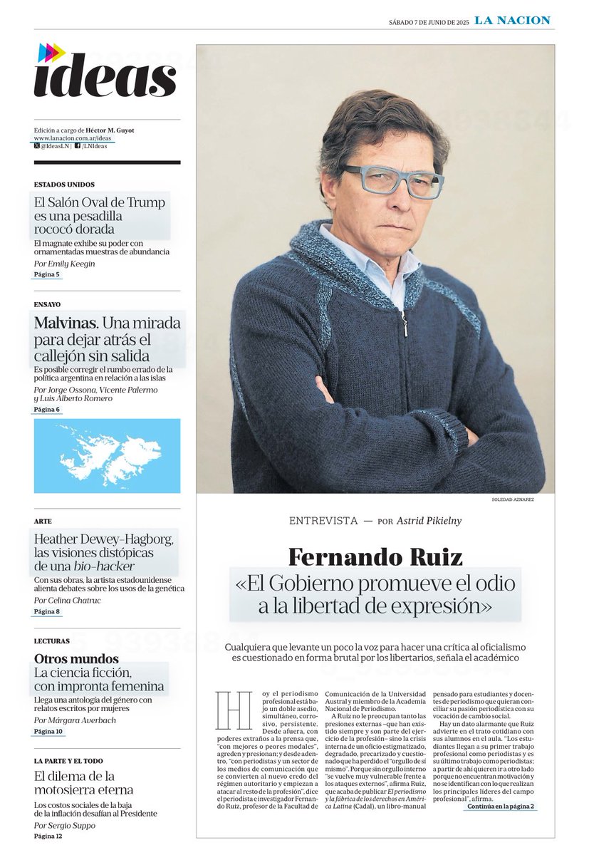 IdeasLN's tweet photo. #TAPADELASEMANA
Todas las notas en https://t.co/iN8fbWbbRU #NotaDeTapa: #FernandoRuiz por @astridpikielny https://t.co/bglX03JND2