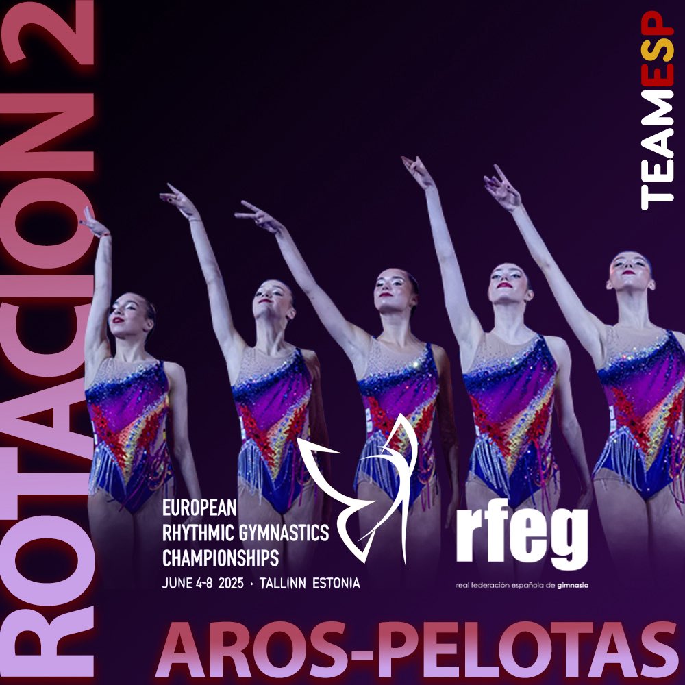 | CAMPEONATO DE EUROPA GIMNASIA RÍTMICA #RGTallinn2025 🌍 |

All Around 

Conjunto sénior 🇪🇸 Aros y pelotas: 27.700

#TeamESP 💪🏼