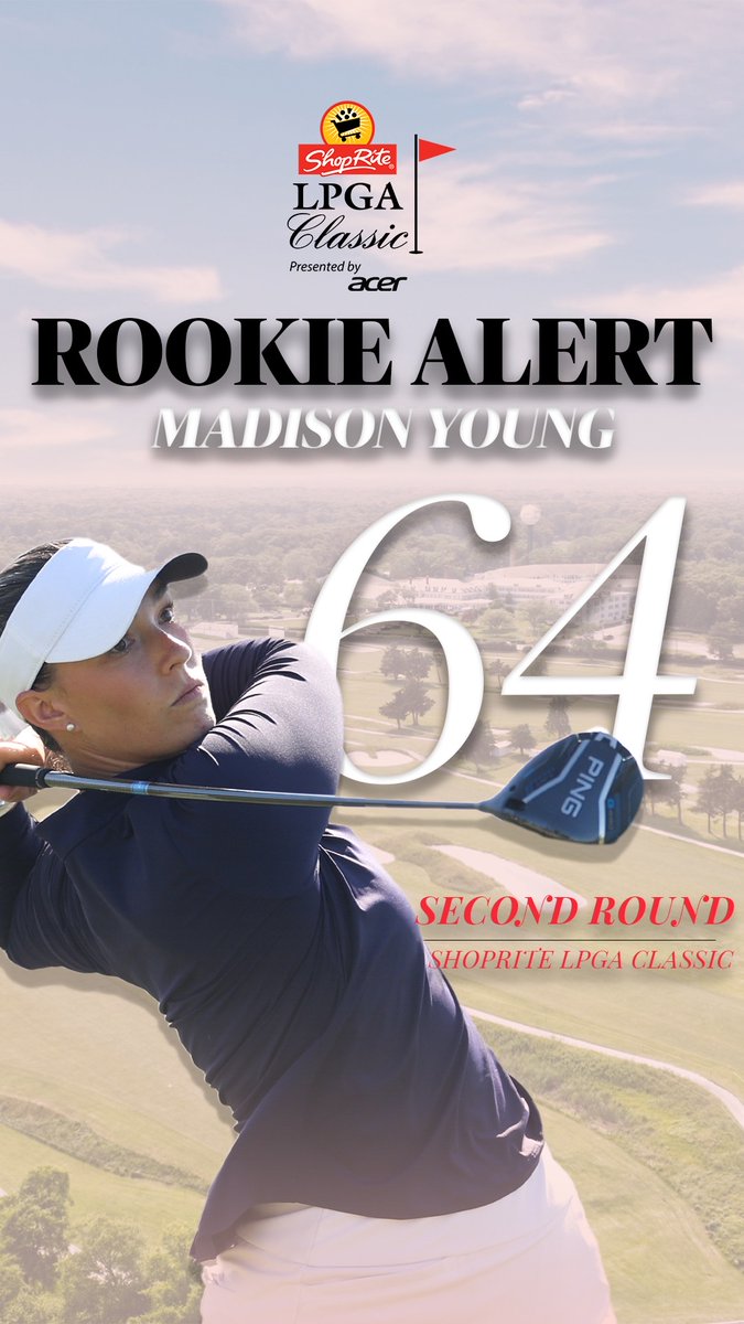 Keep an eye out on LPGA Tour Rookie Madison Young tomorrow -- she shot a 7-under 64 today at Seaview! 

#ShoreTradition #ShopRiteLPGA
