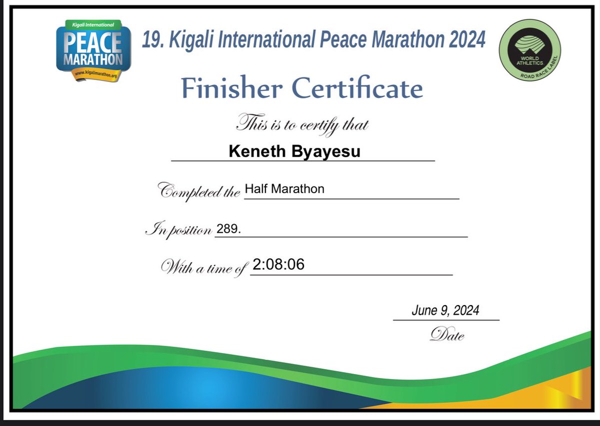 Here we come , we’re readying to reduce our time #KigaliMarathon #KIPM25