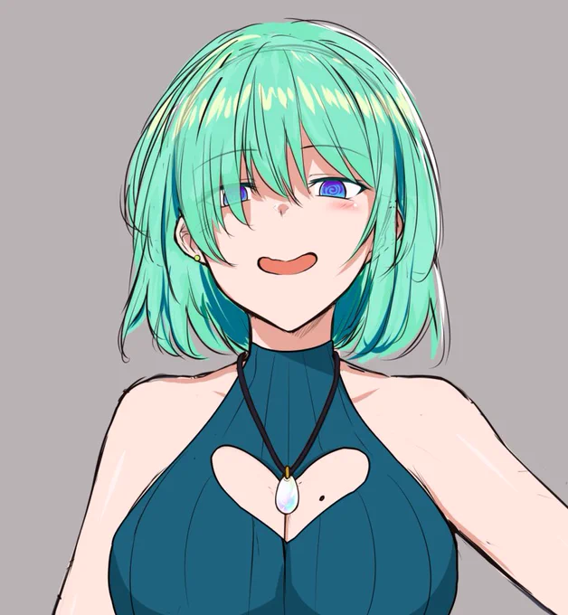 あと、よその創作世界にてキャラを作ってましてこんな感じのキャラができつつありますのラフ