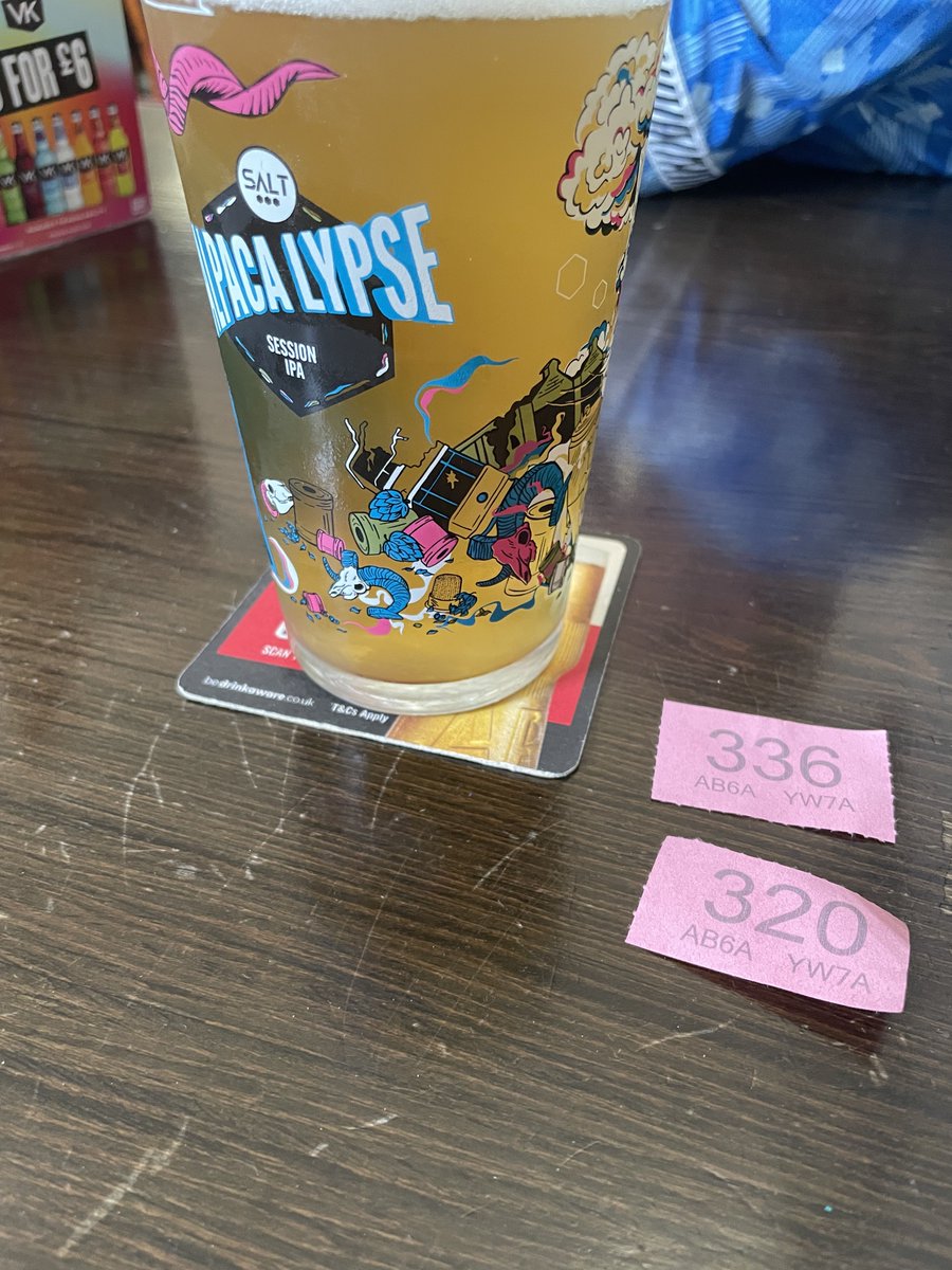 The draw to win a £25 bar tab 🤞🏼